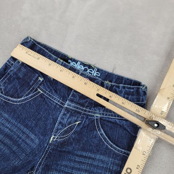 Pelle Pelle Shorts Boys 4T Pants Jeans Jorts Baggy Vintage Y2K Embroidery Kid - Picture 5 of 6